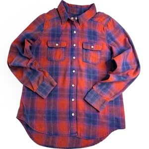 Plaid Flannel Red and Blue Women’s Large